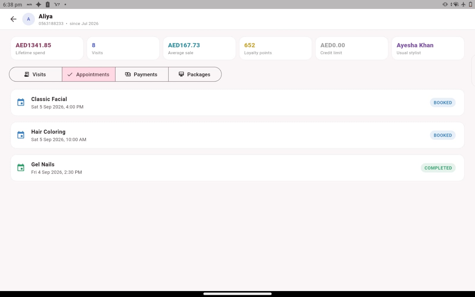 Customer records — Salozi